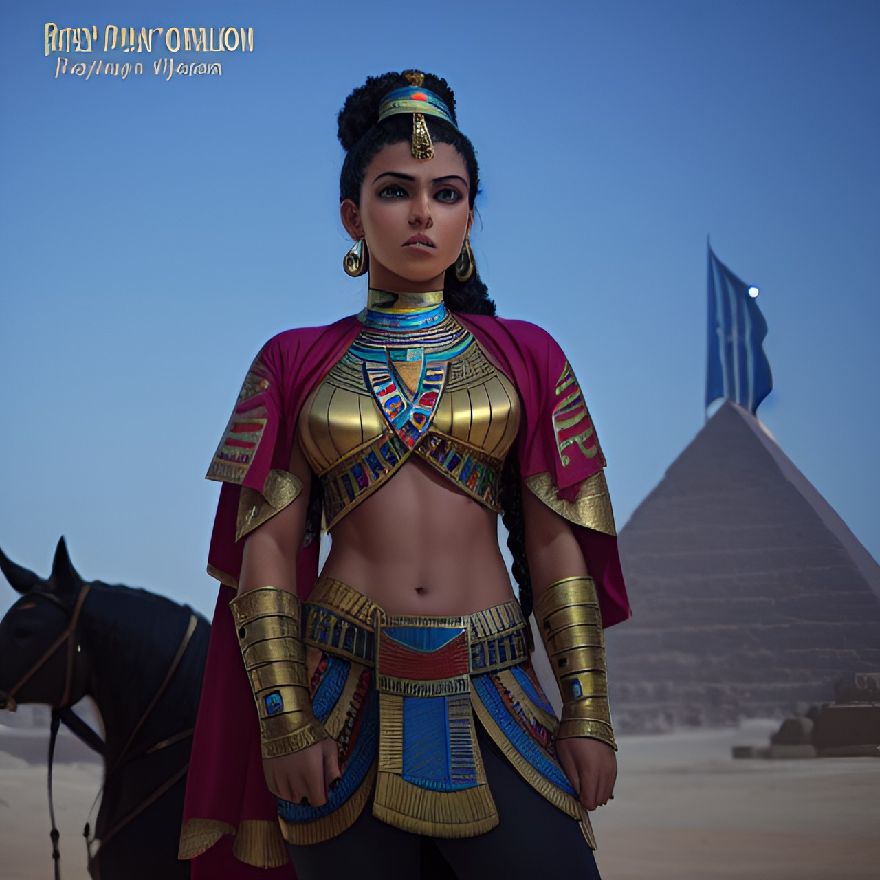 Warrior Princess - egyptian, warrior princess, pretty, curly hair preview