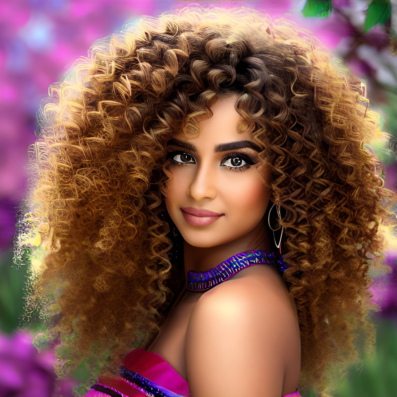 egyptian, princess, pretty, curly hair preview