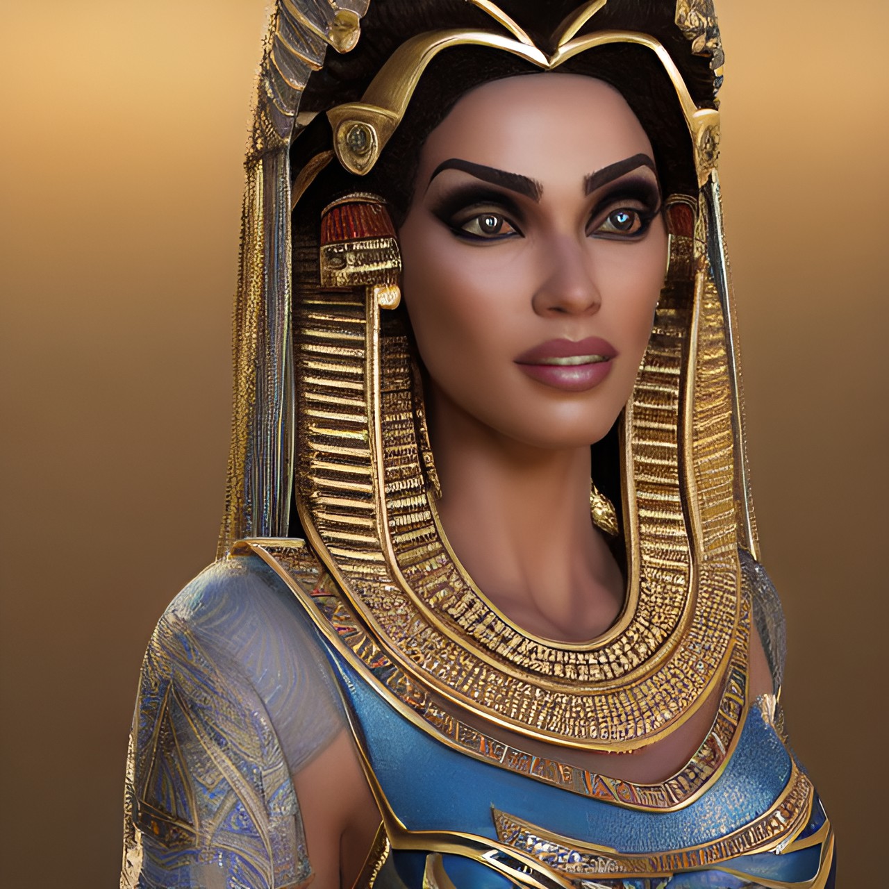 egyptian, princess, pretty, curly hair preview