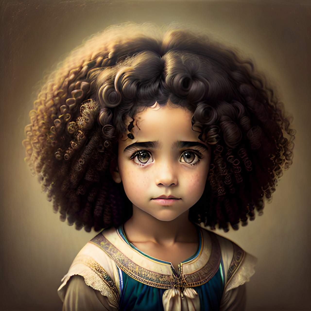 egyptian, princess, pretty, curly hair preview