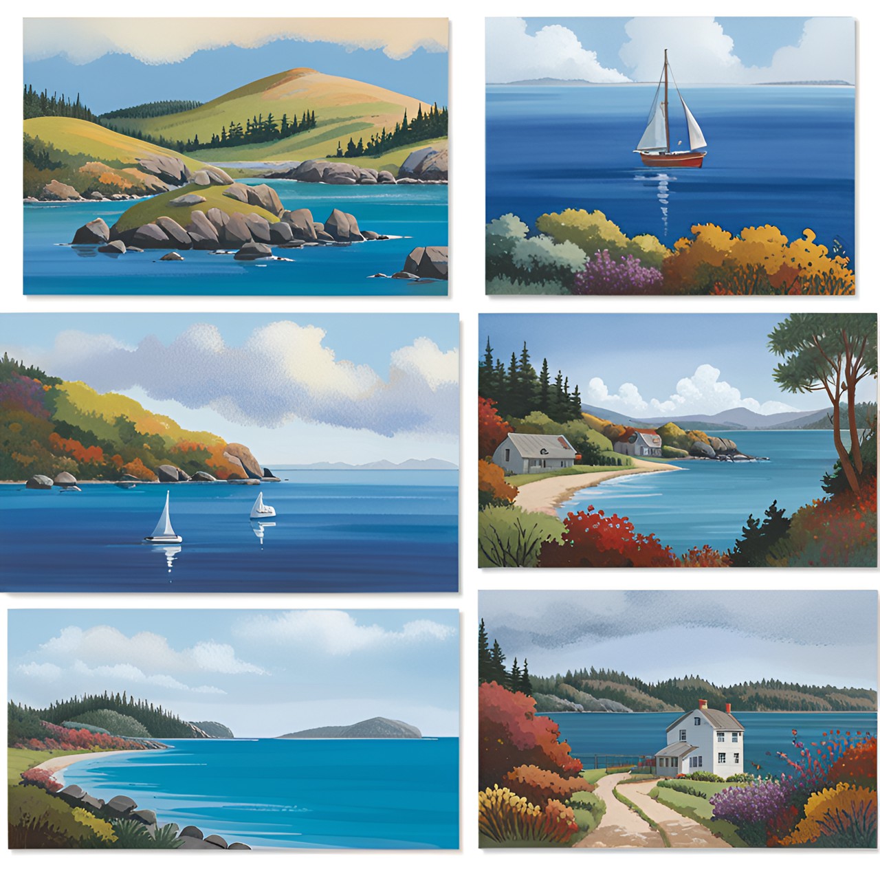 siren bay postcards: postcards featuring picturesque views of siren bay, perfect for sending greetings or framing as art. preview