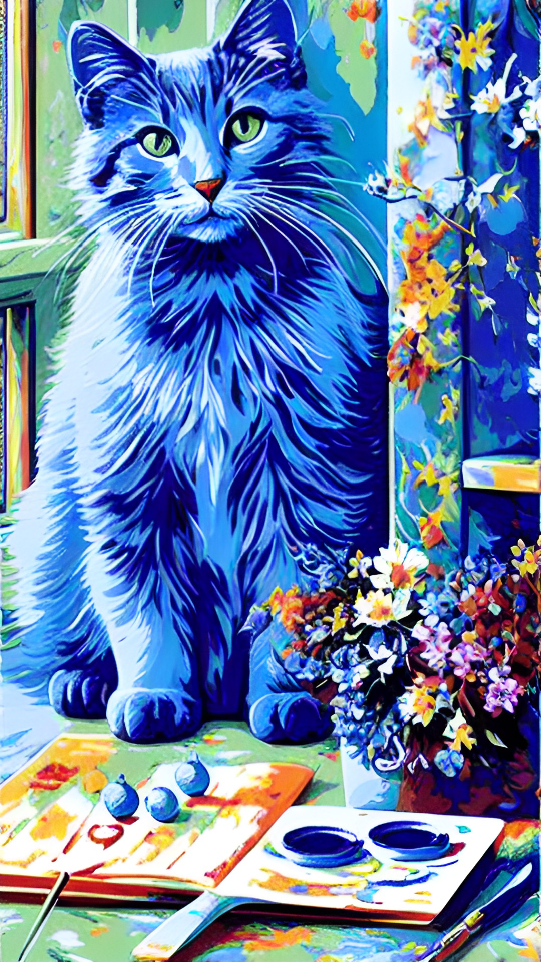 periwinkle-blue cat preview