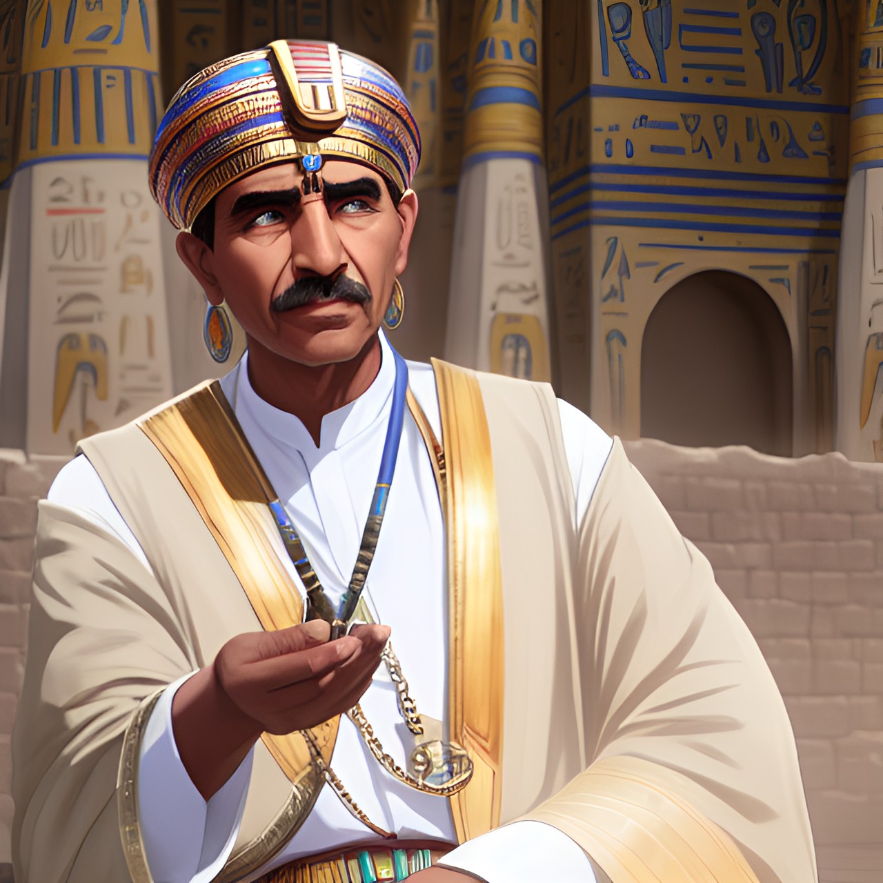 fantasy backgrounds, magic, egypt, oasis, old egyptian man, ancient egyptian royal advisor preview