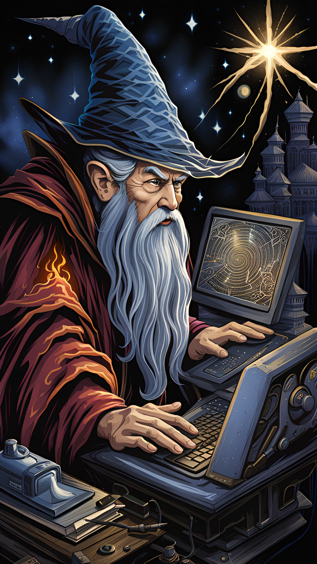 The wizard has spoke - wizard on computer preview