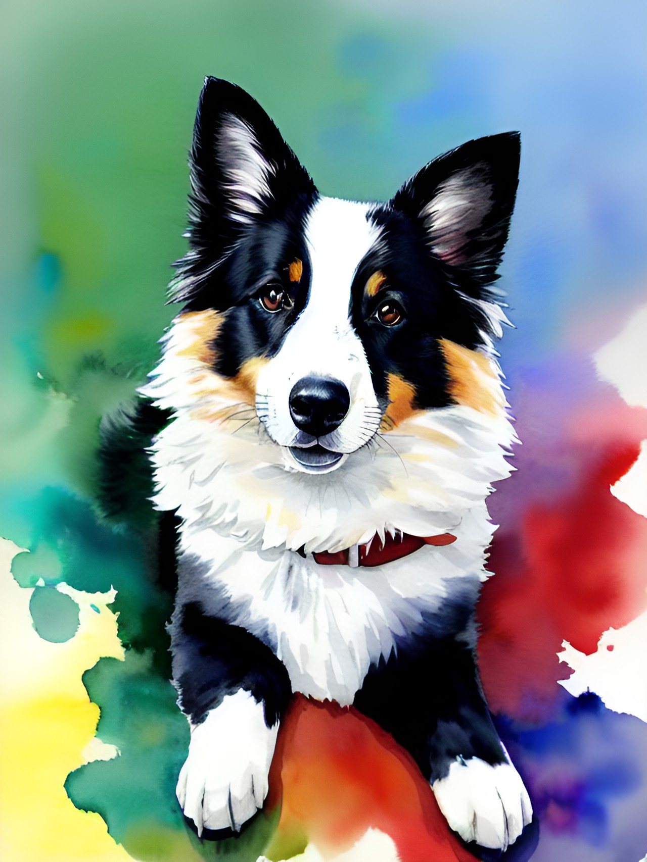 border collie tricolor preview