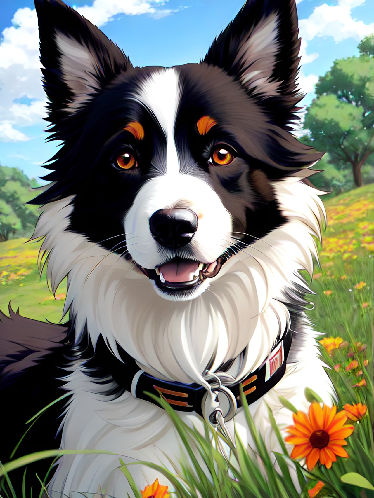 border collie tricolor preview