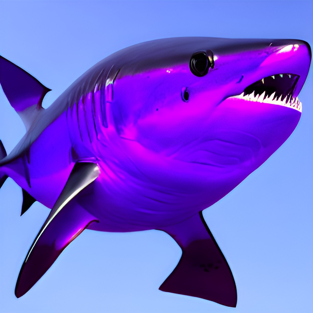 red blue shark preview