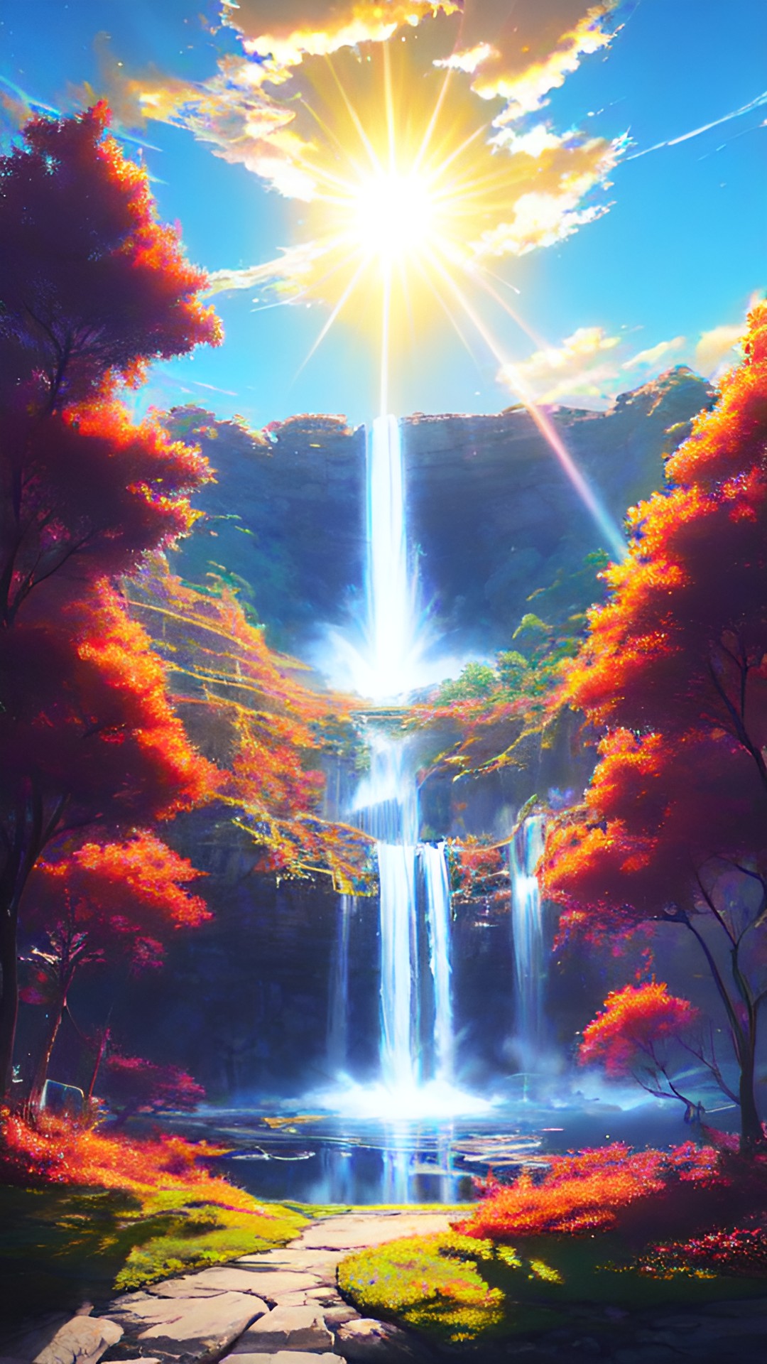 the sun cosmic waterfall preview