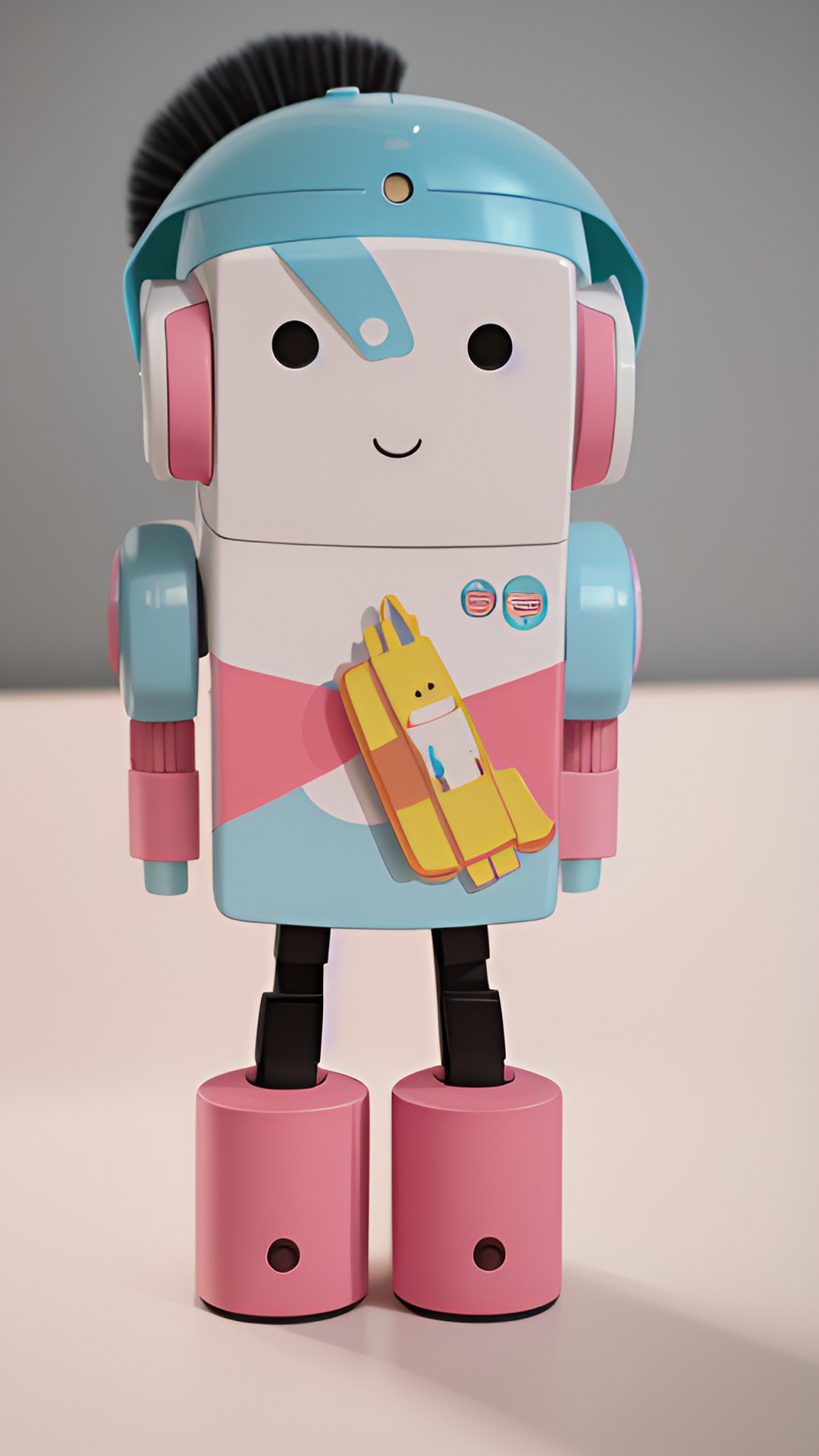 robot hilda is a helpful robot who loves to clean and organize. she has a cheerful personality and is always eager to help out. preview