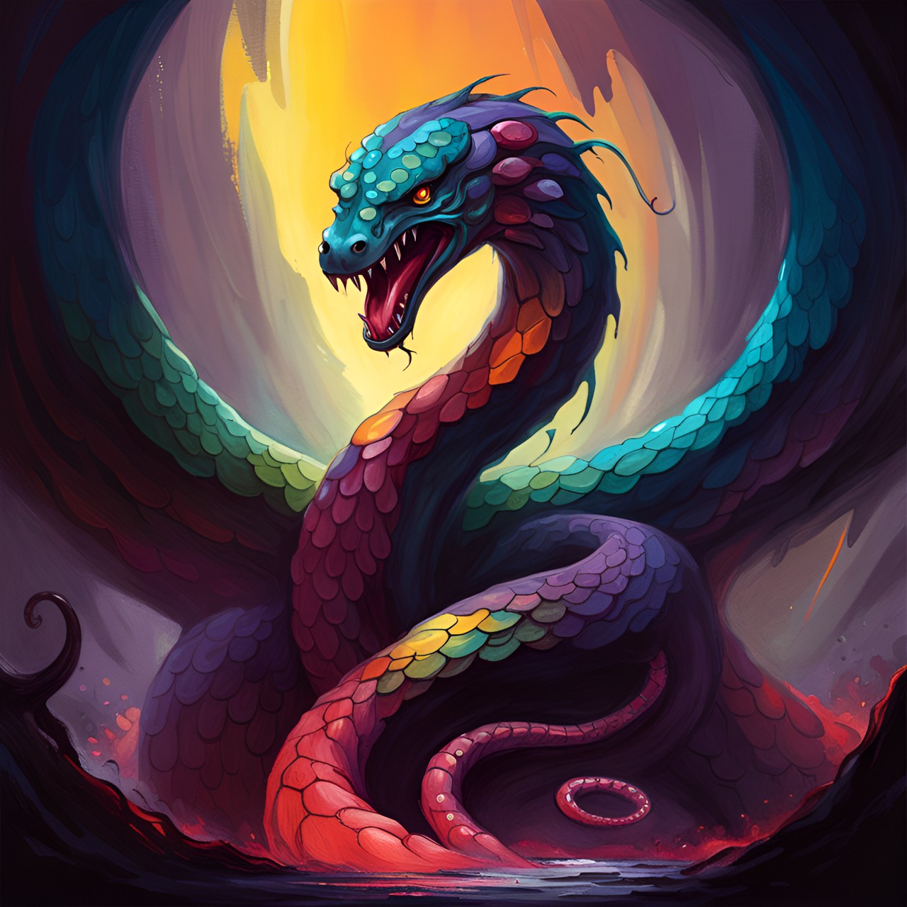 Flying Serpent - winged snake preview