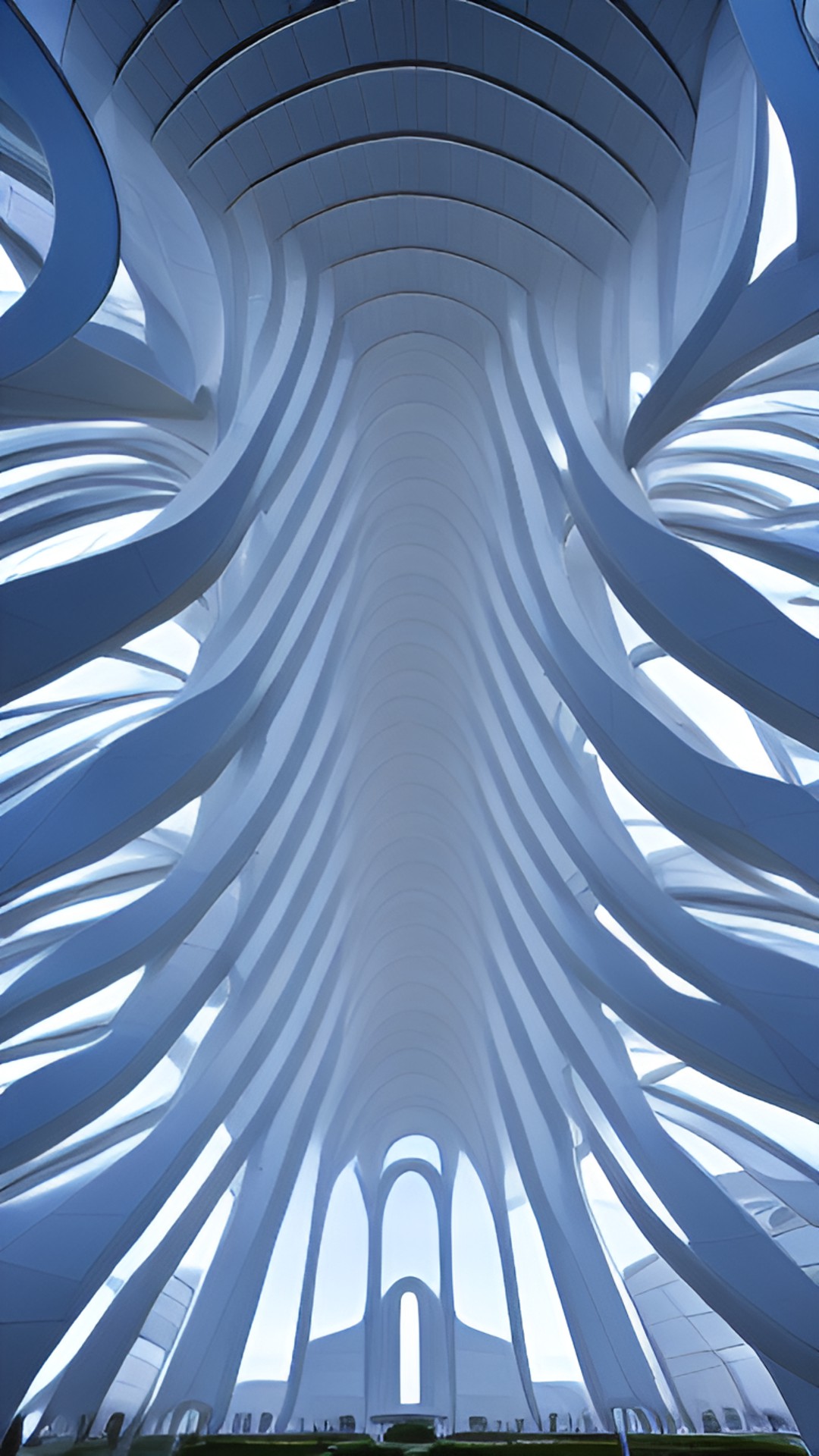 sacred architecture with parametric ceiling preview