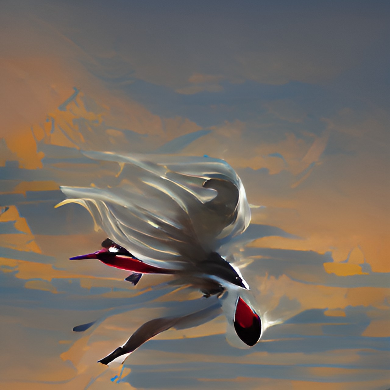 white bird flying away preview