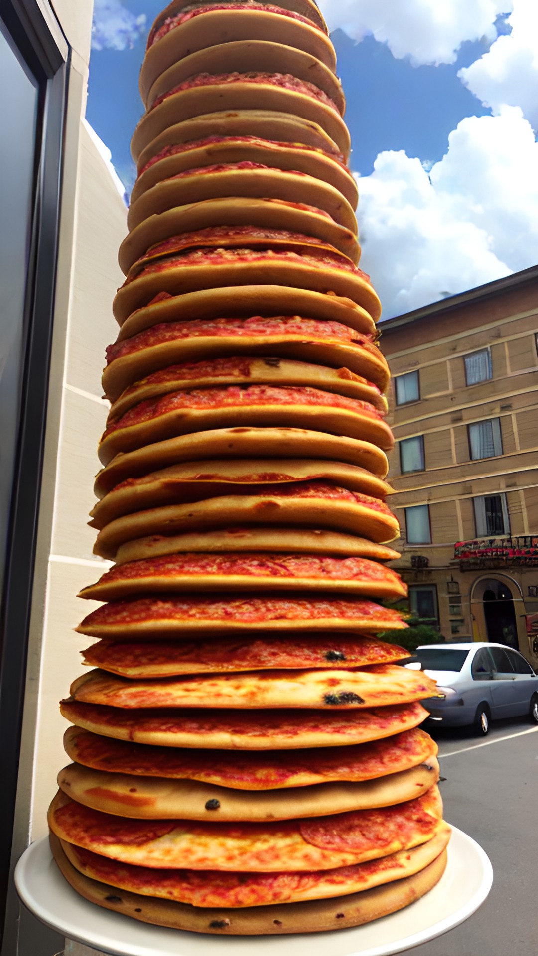 leaning tower of pizza preview