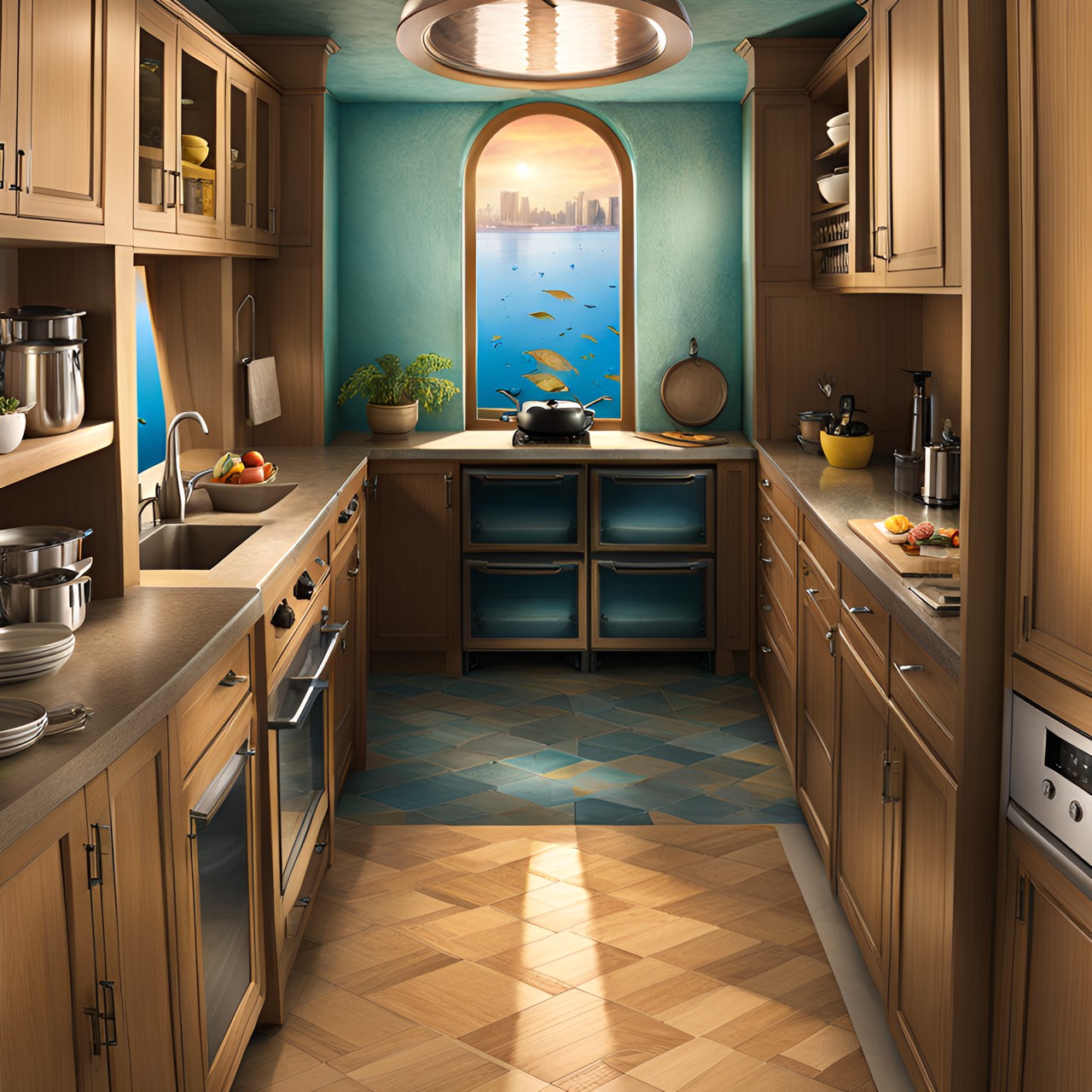 Sea View Kitchen - underwater kitchen atlantis preview