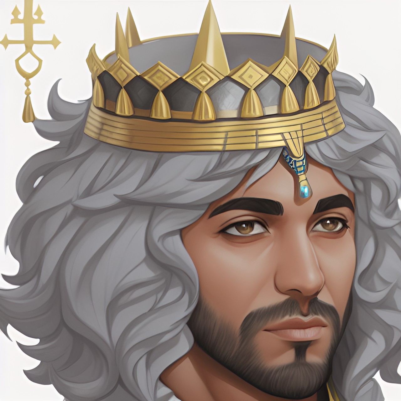 King Bahari - fantasy backgrounds, magic, egypt, oasis, king, pharaoh, middle aged preview