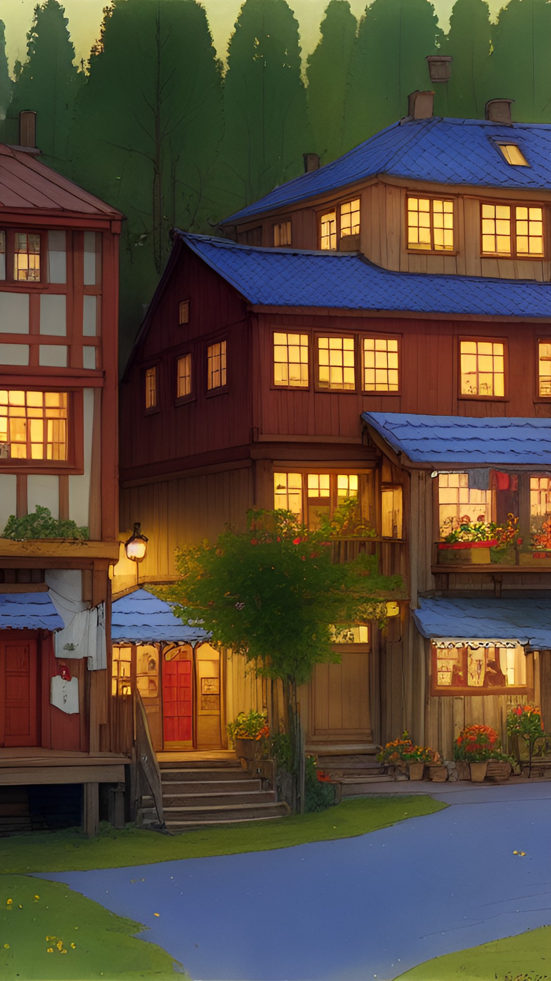 little village "style of carl larsson" preview