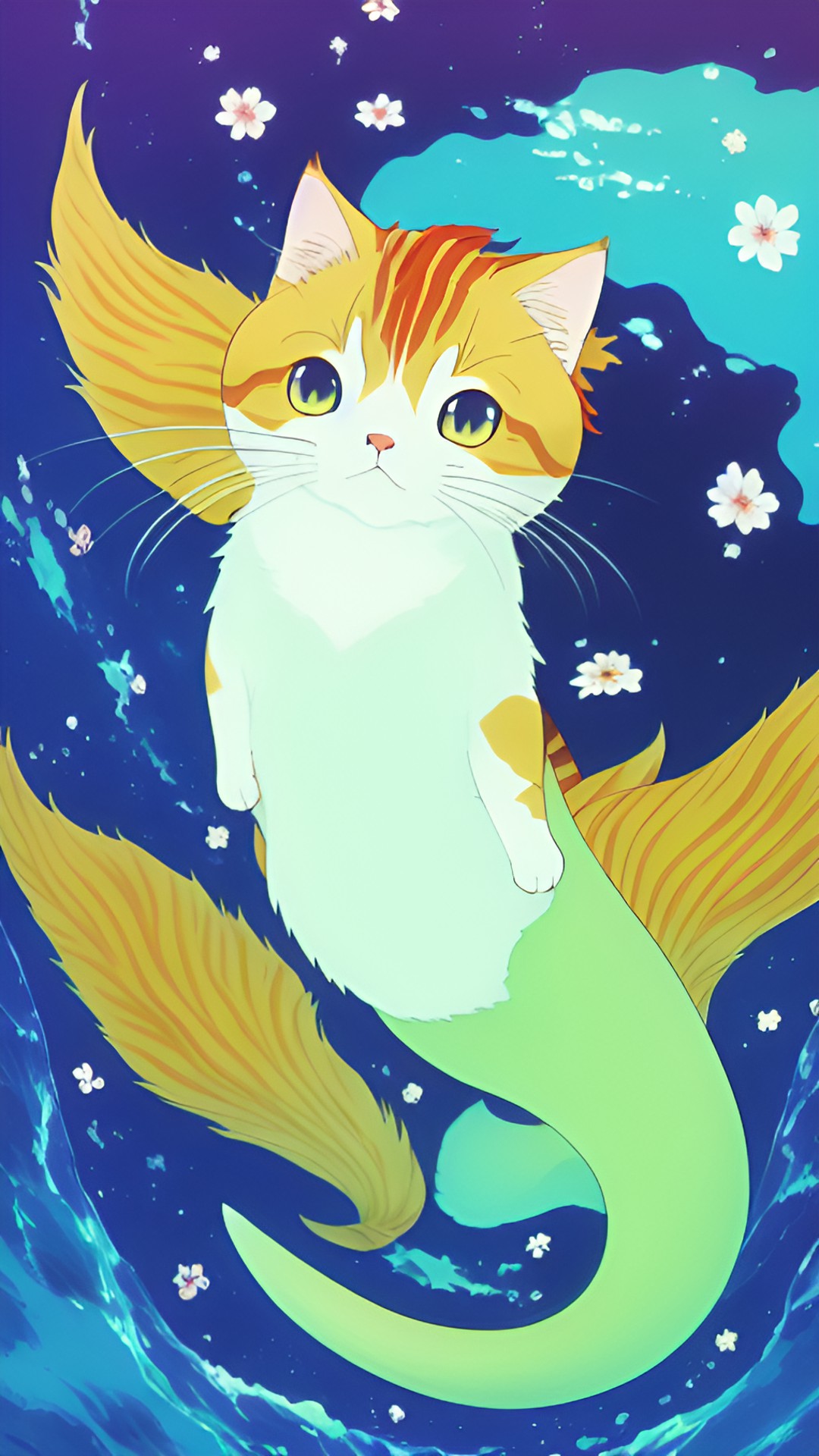 cat mermaid preview