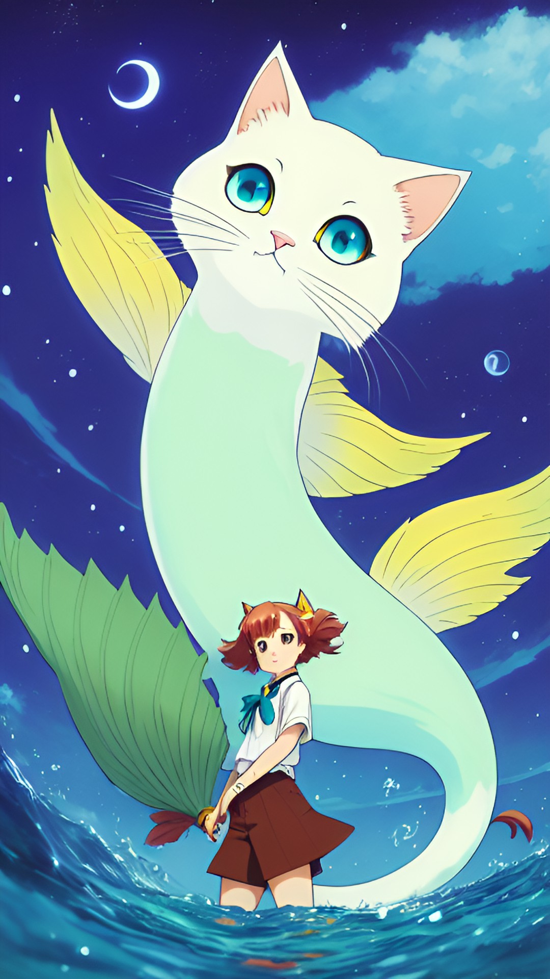 cat mermaid preview