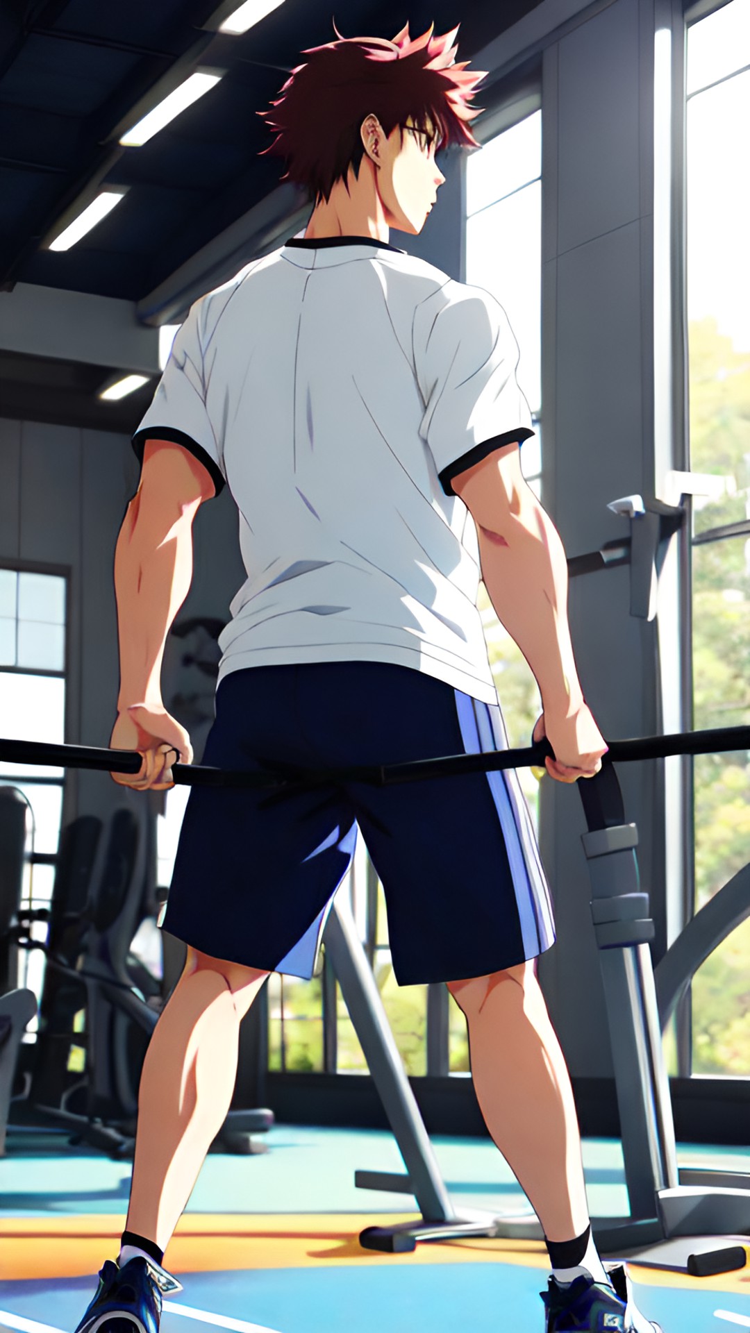 joven anime hombre gimnasio preview