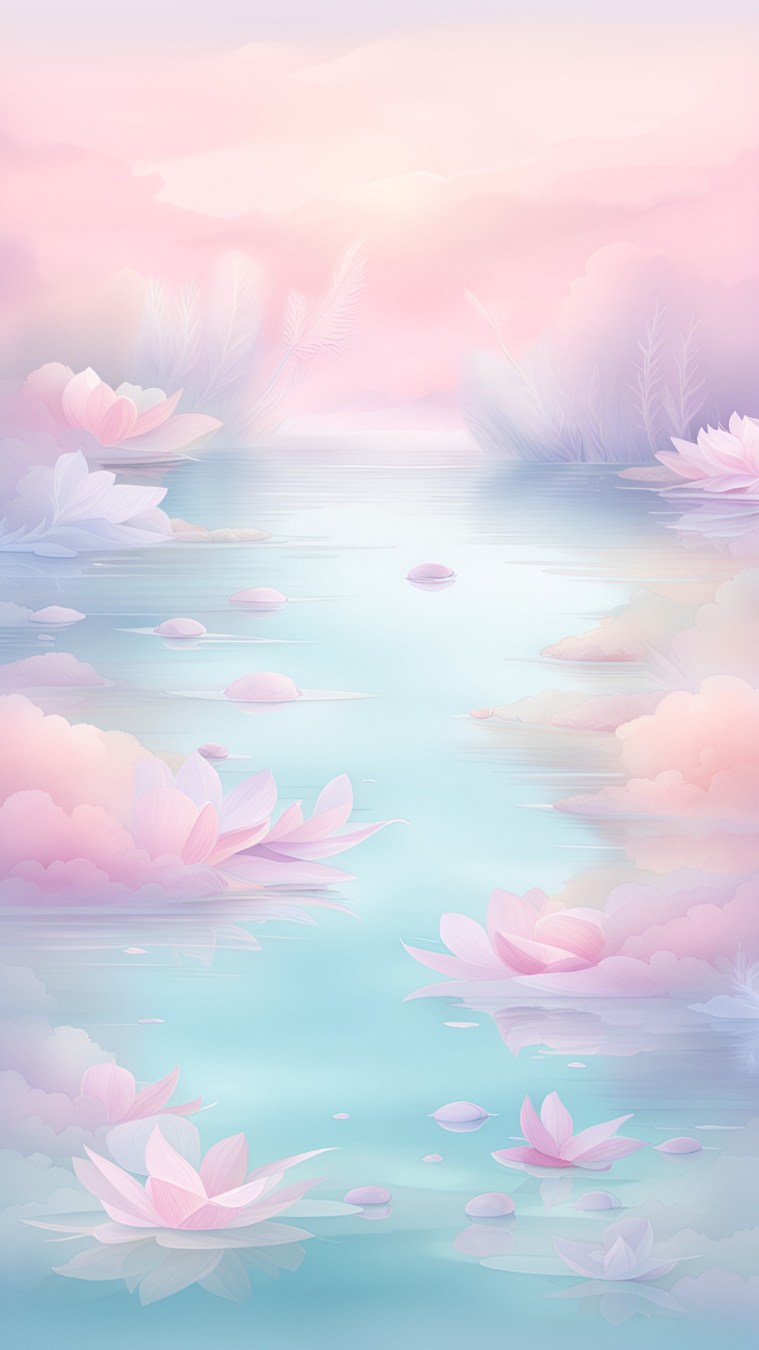 Dreamy river - special dreamlike pastel ethereal water preview