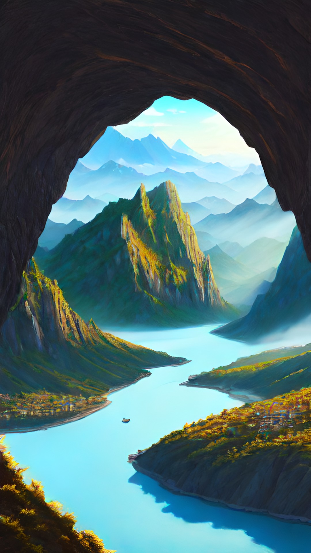 mountain landscape that is also a dragon preview