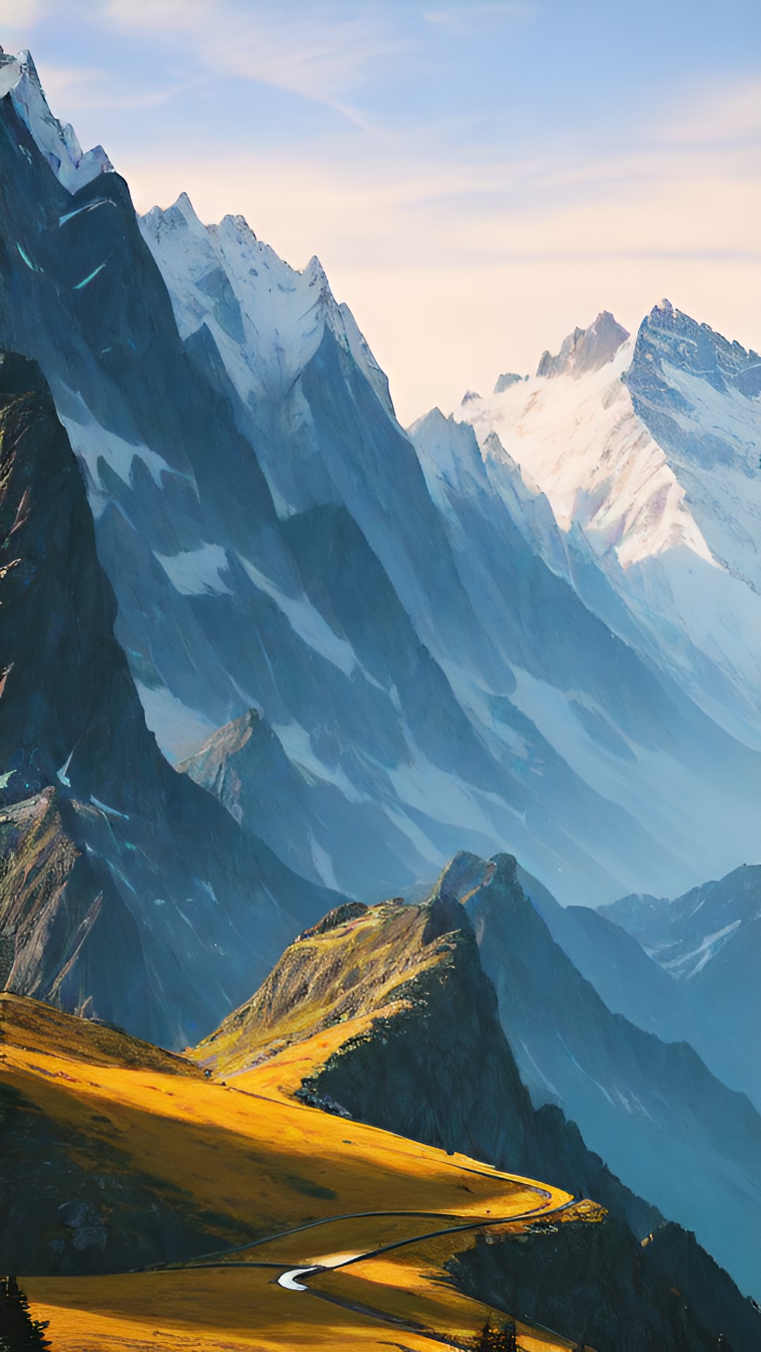 mountain landscape that is also a dragon preview