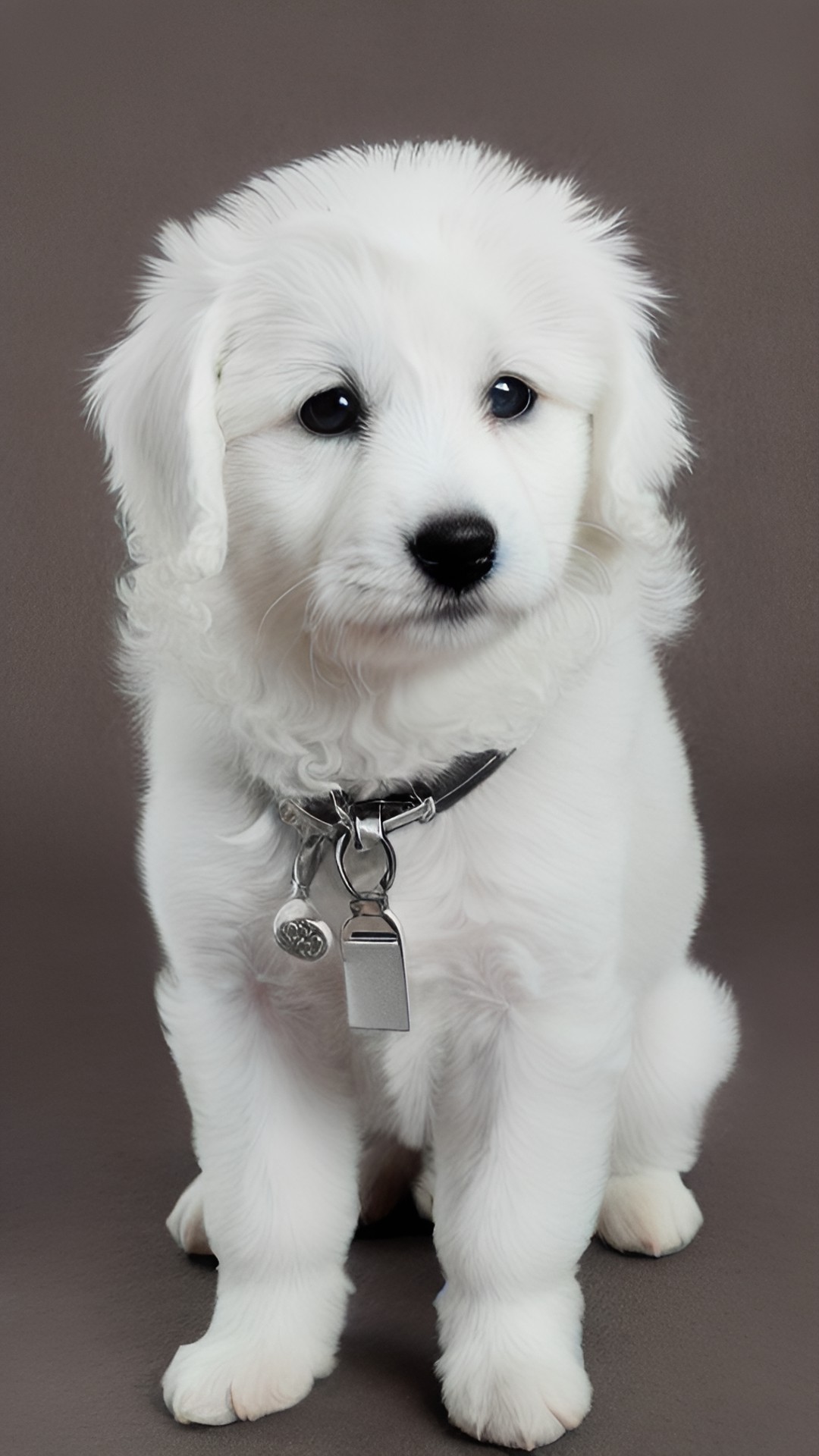 un perro blanco pequeño de pelo rizado preview