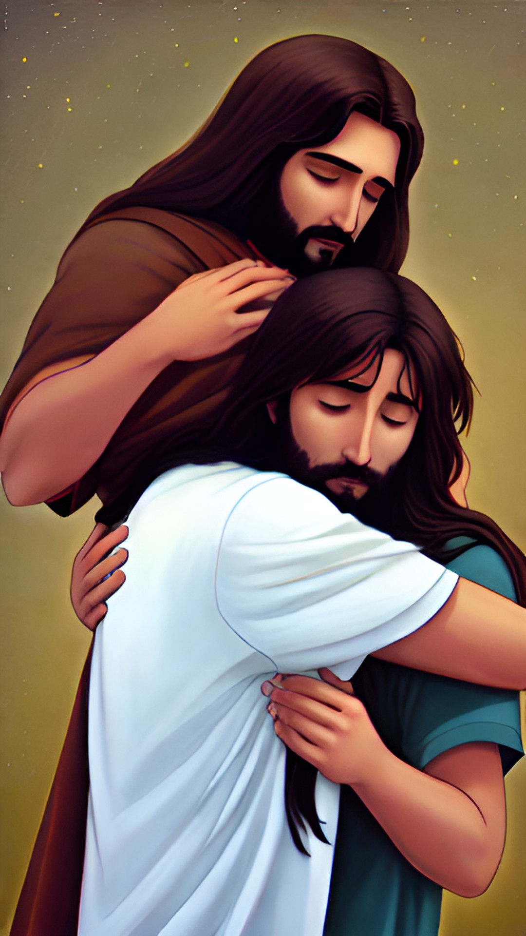 hugging Jesus - hugging jesus preview