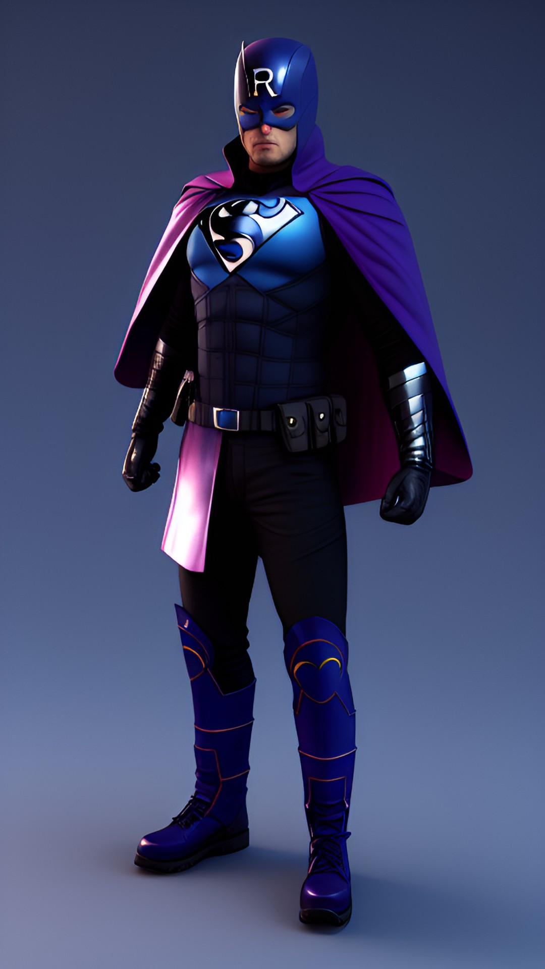 a superhero, 3d preview