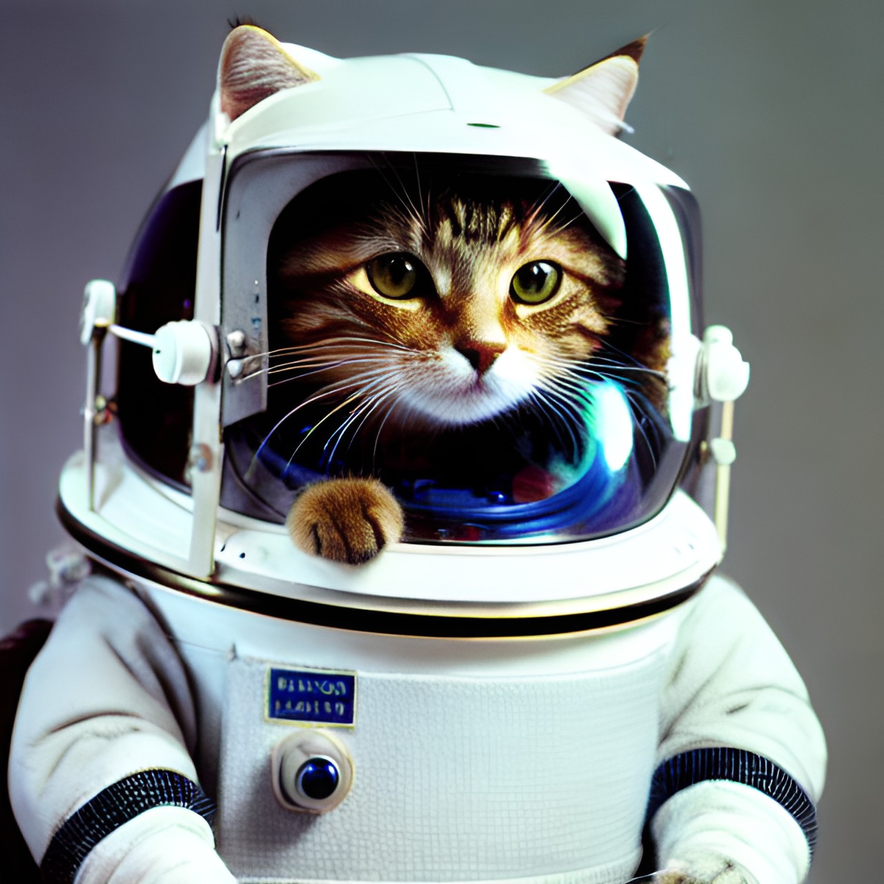 Astro Cat - astro cat. a cat in a spaceship wearing a space man suit and helmet preview