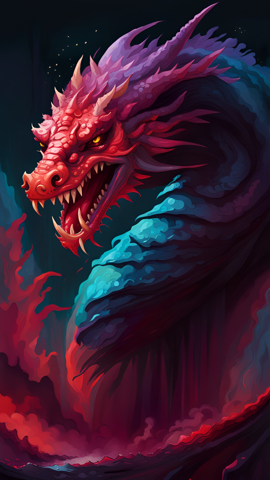 dragon with no skin/ all red preview