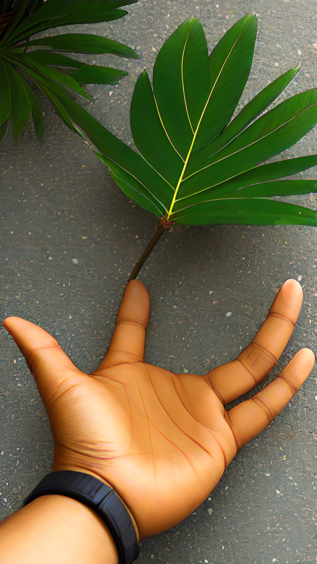 human’s palm preview