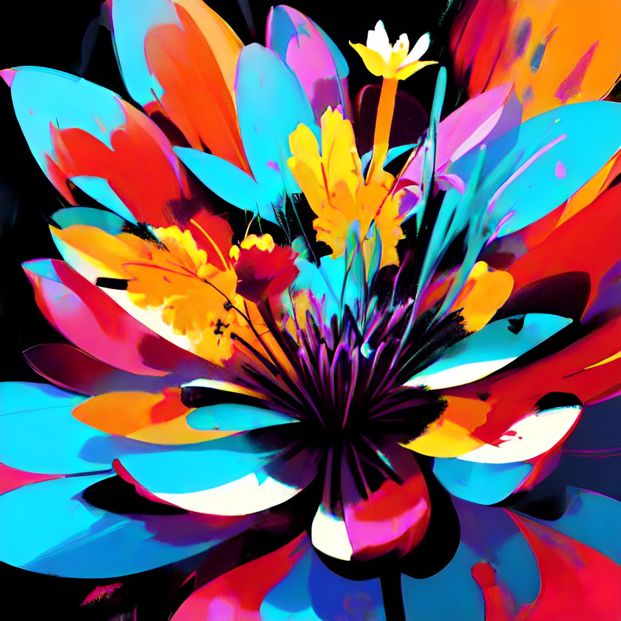 lily flower, bold, abstract, bright, preview