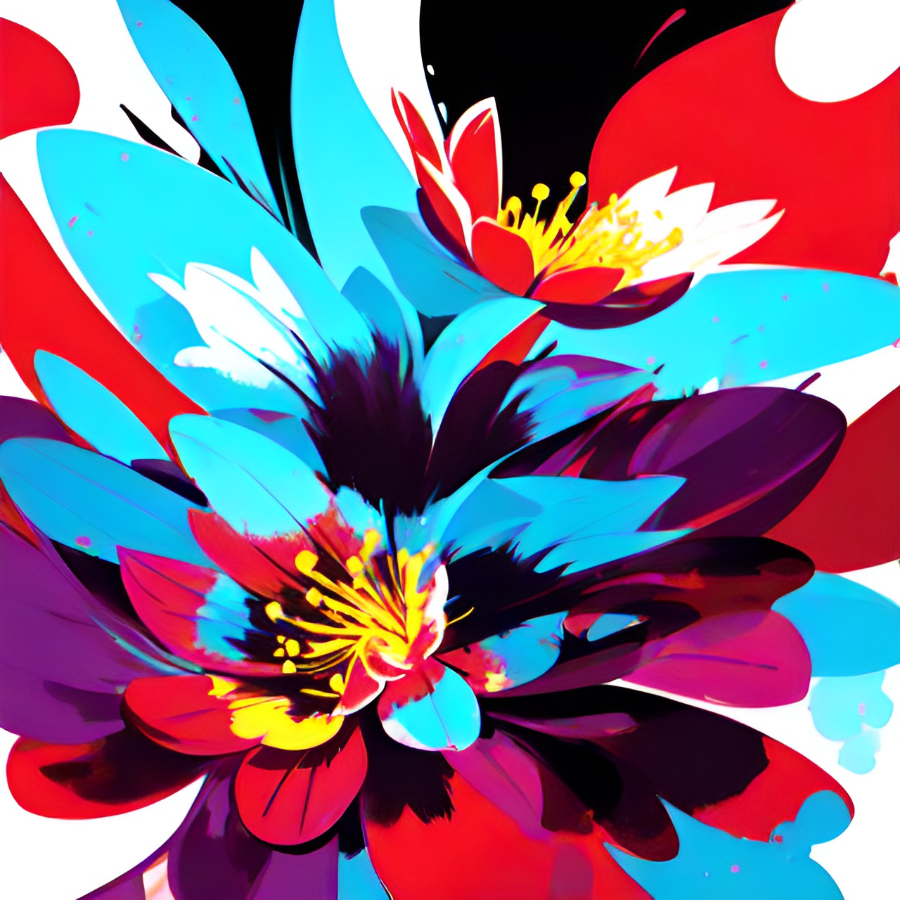 lily flower, bold, abstract, bright, preview