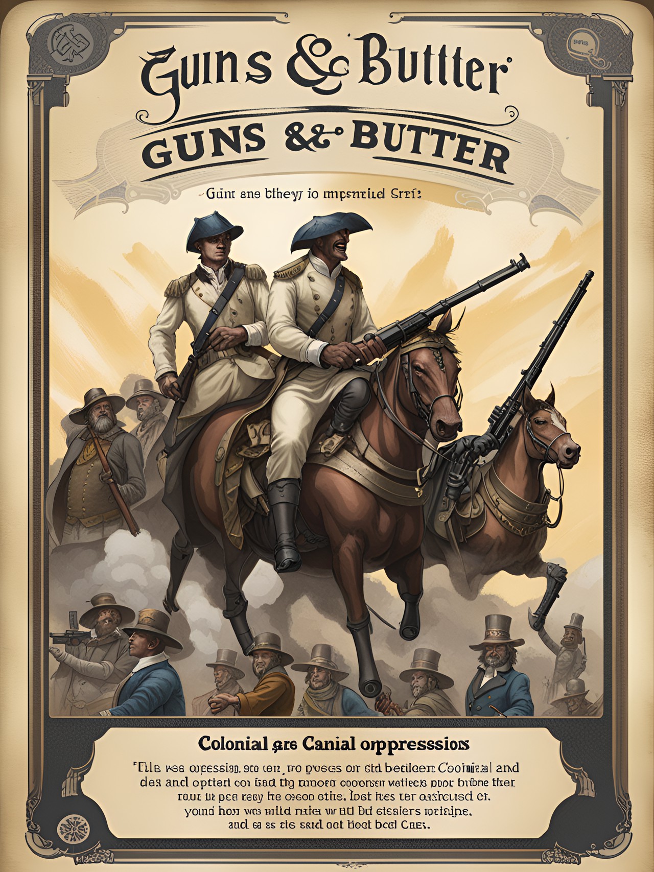 policy card for guns & butter - colonial oppression preview