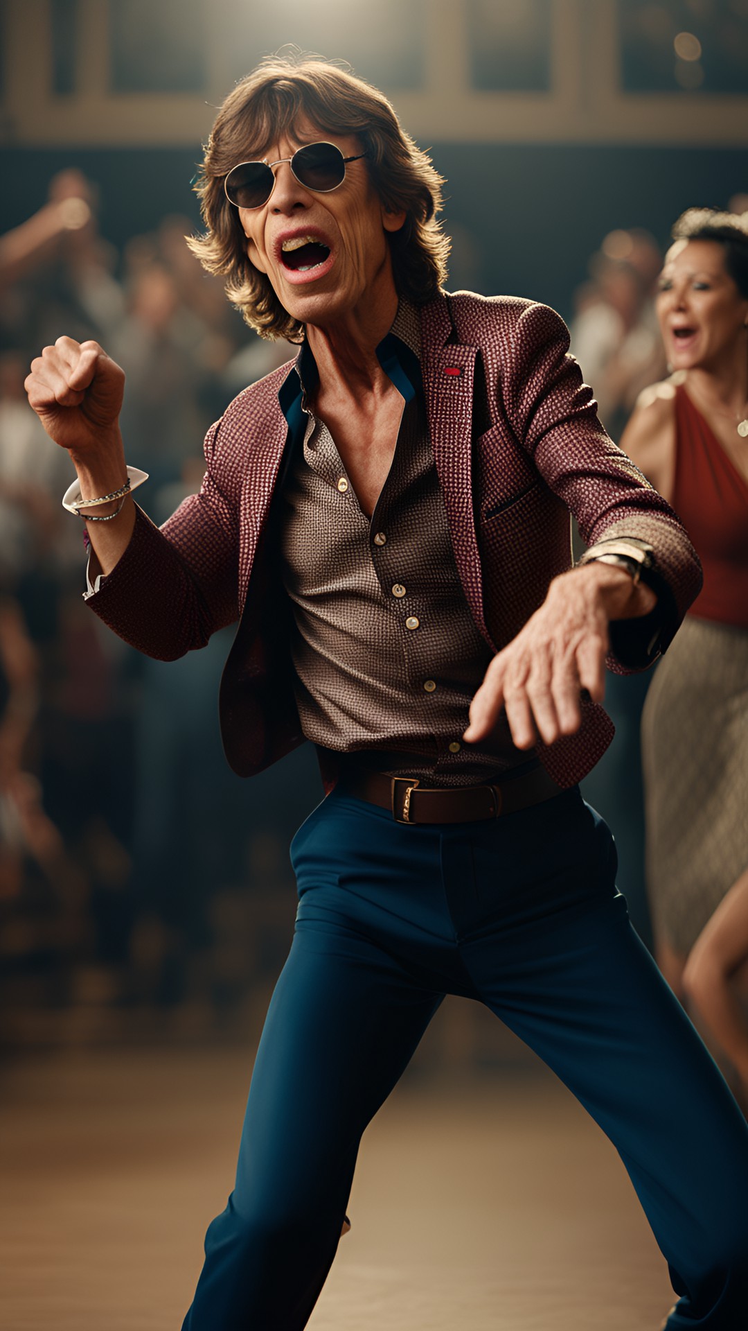 Like Jagger - move like jagger, 4k, super realistic, really, people, old mick jagger dancing preview