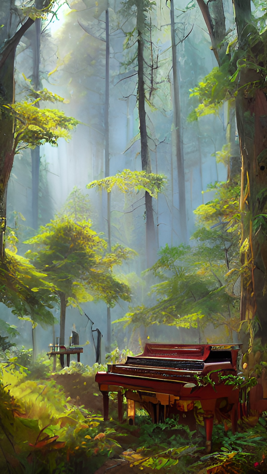 forest, festival, man behind piano preview