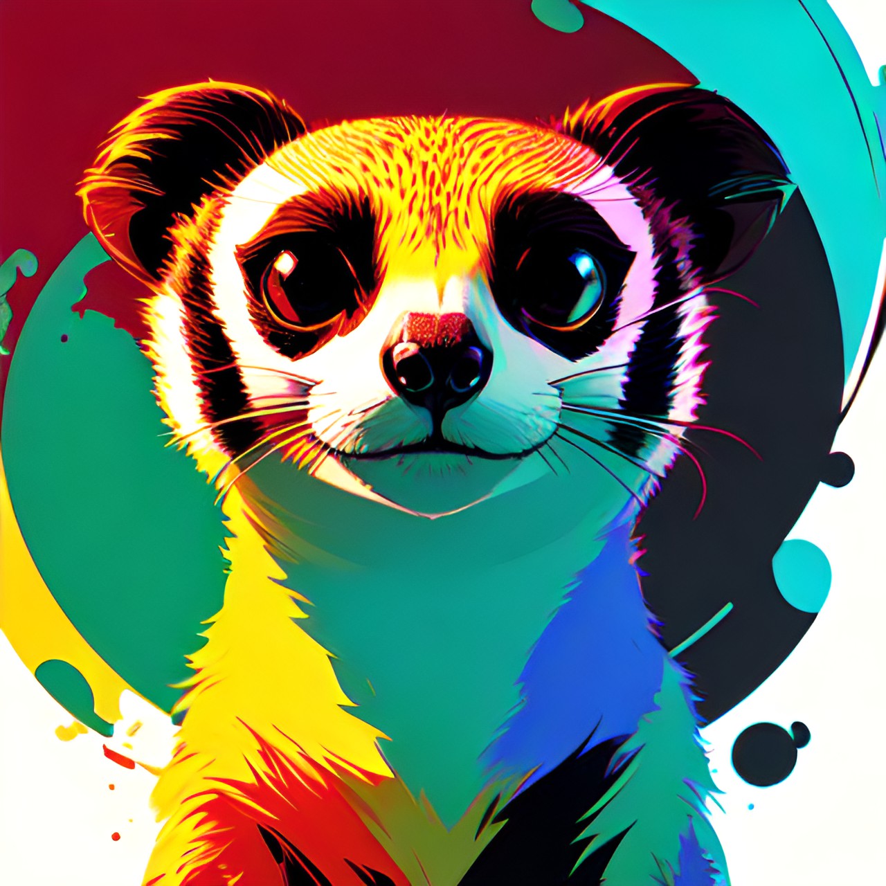 simple, meerkat, abstract, bright, simple preview