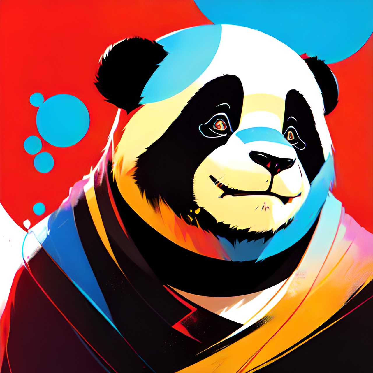 simple, panda, abstract, bright, simple preview