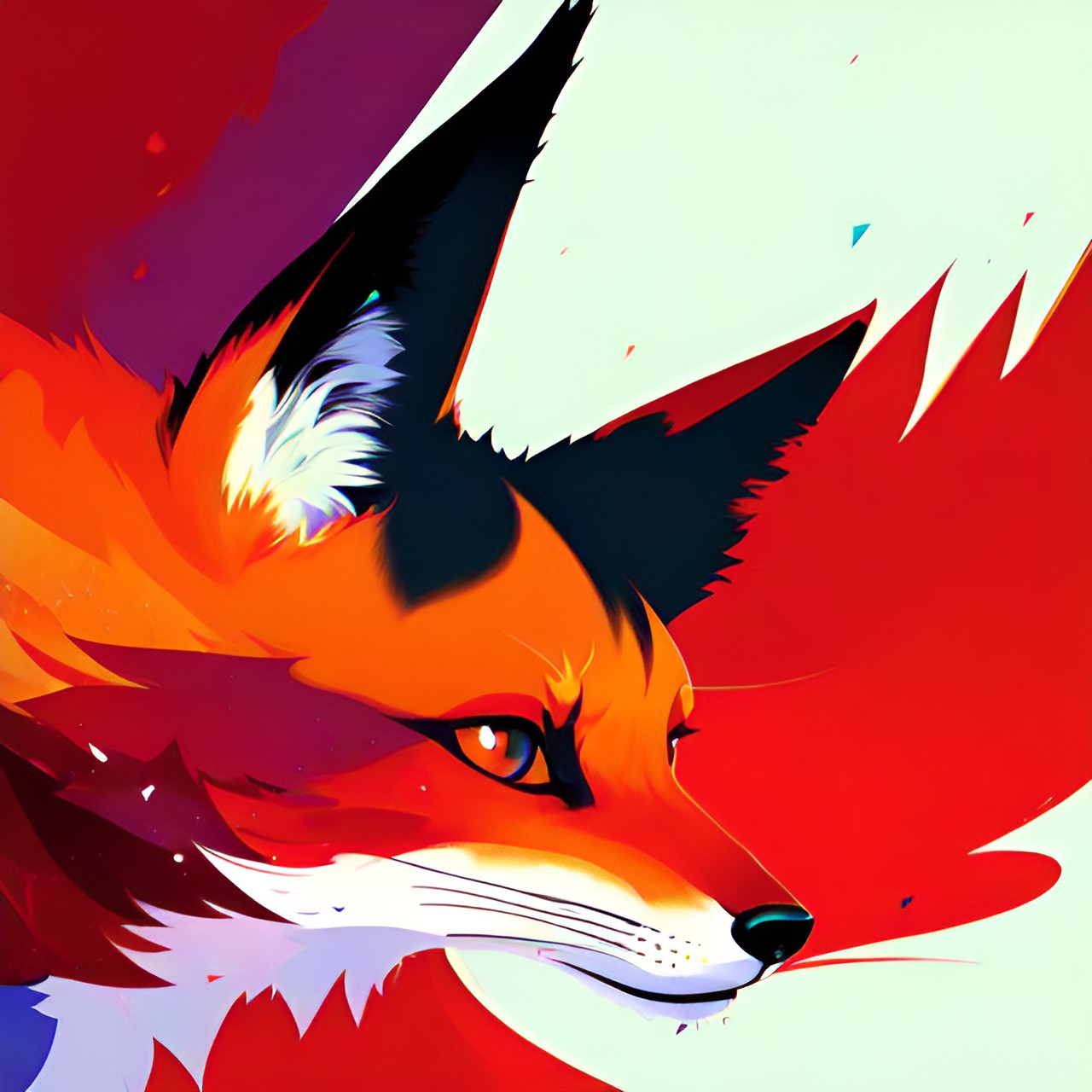 simple,  fox, abstract, bright, simple preview