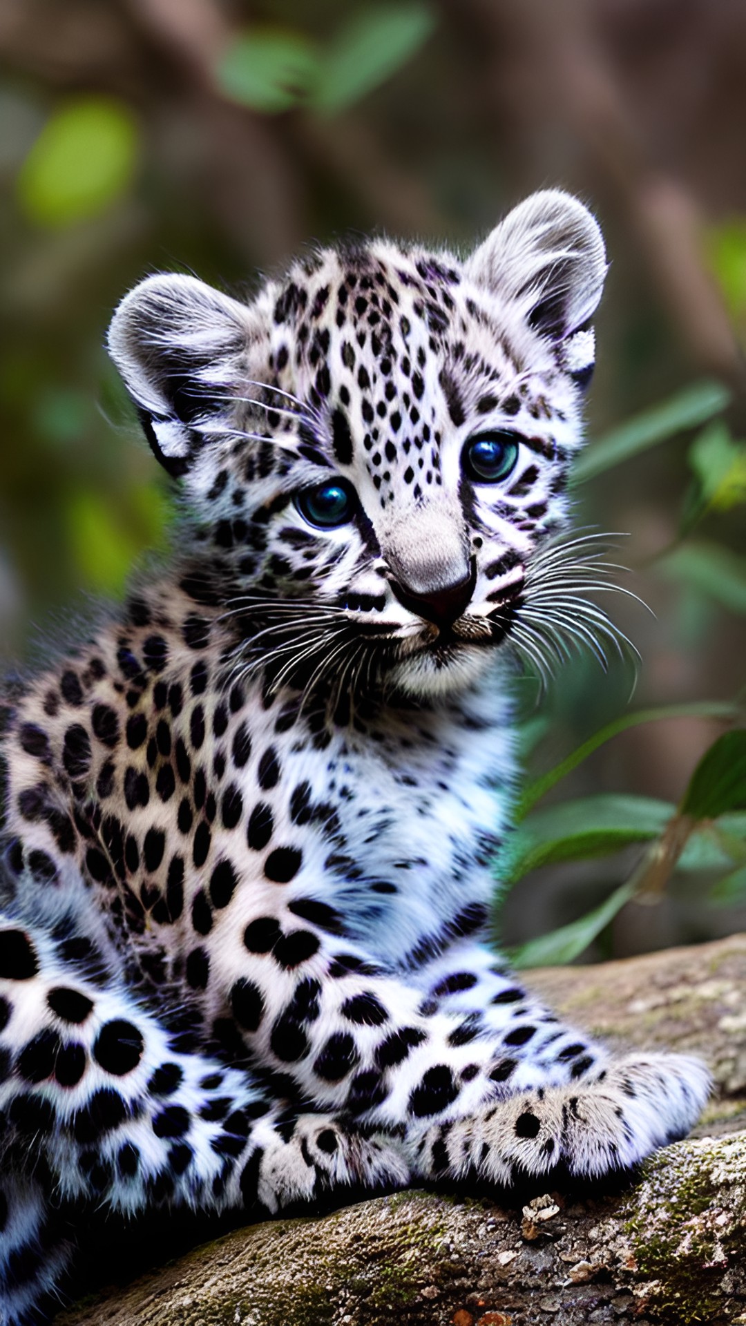 baby silver leopard preview