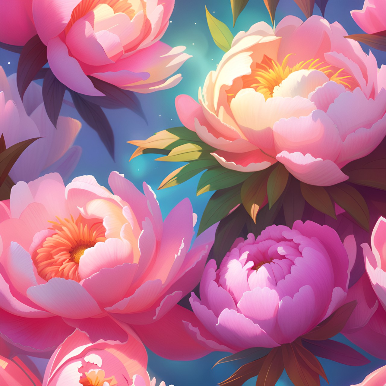 peony, realistic, pastel pallet, 3d render, hd, high detail, magic vibe, sunbeams, shiny, blur background preview