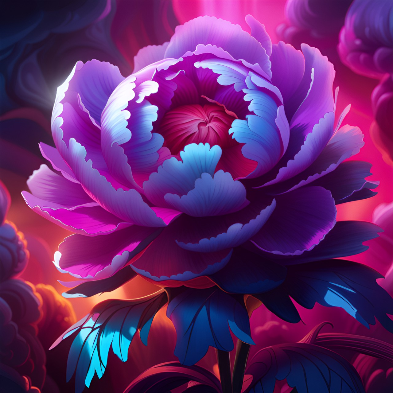 peony, realistic, pastel pallet, 3d render, hd, high detail, magic vibe, sunbeams, shiny, blur background preview