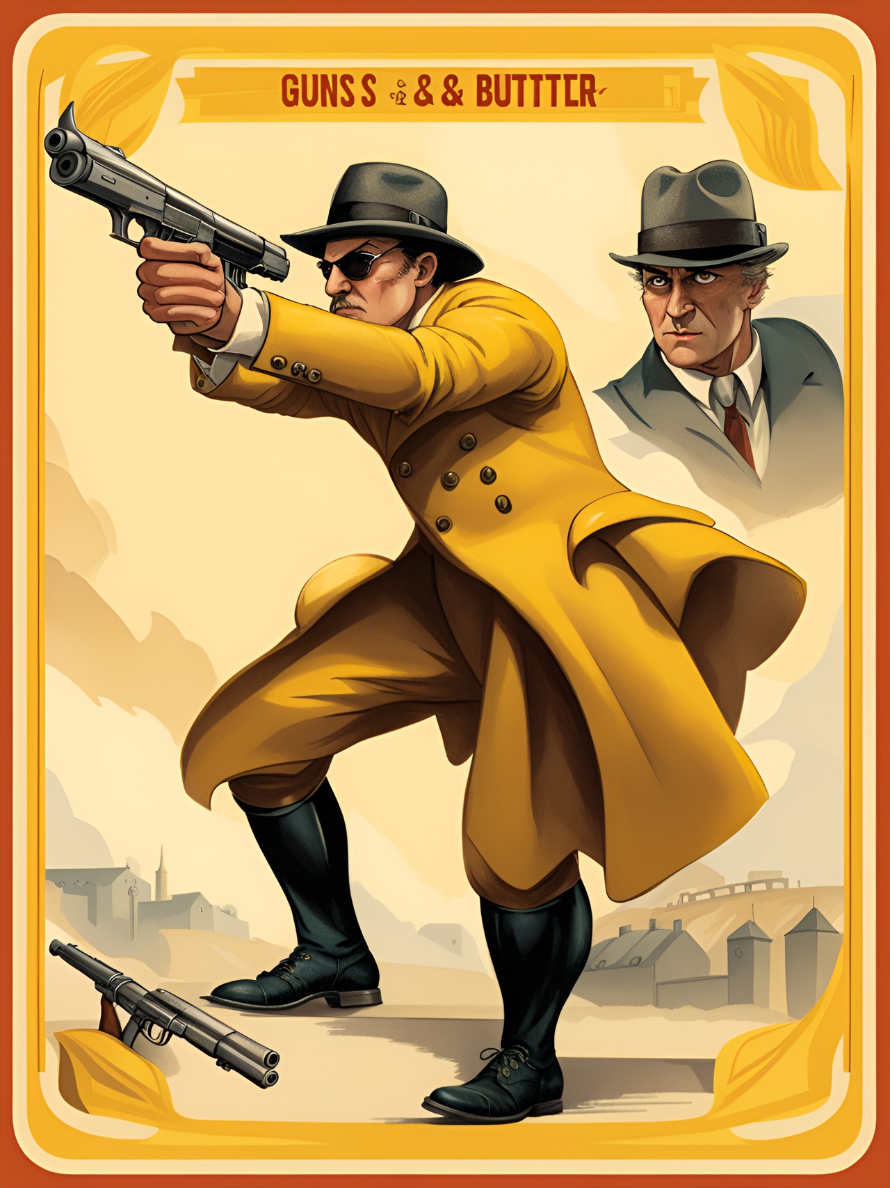 guns & butter. spy card shows a spy performing espionage. preview