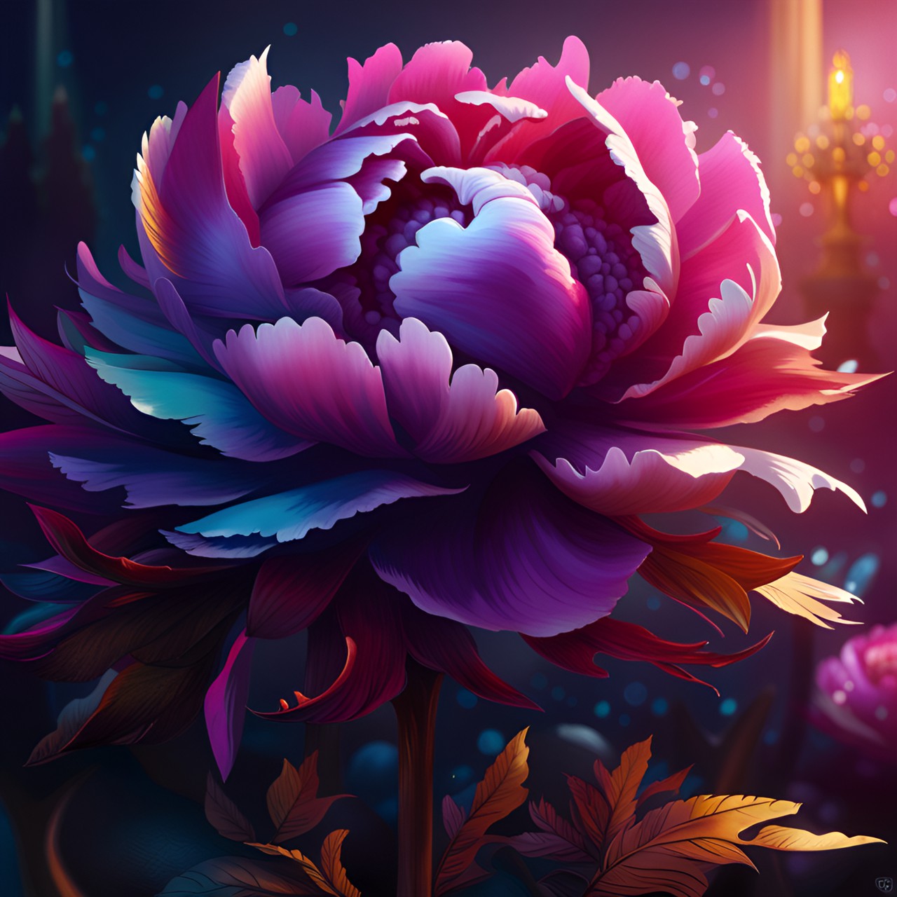 peony, realistic, pastel pallet, 3d render, hd, high detail, magic vibe, sunbeams, shiny, blur background preview