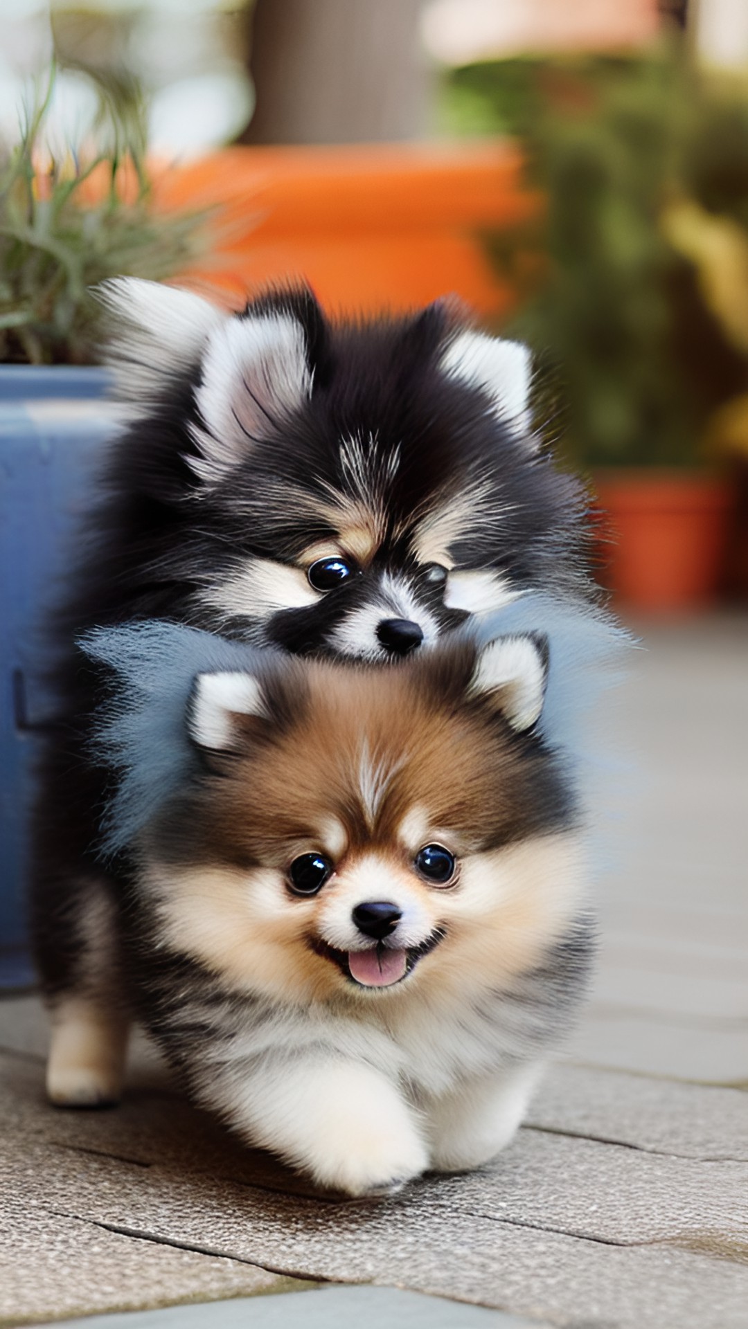 cute  little  happy  pomeranian preview