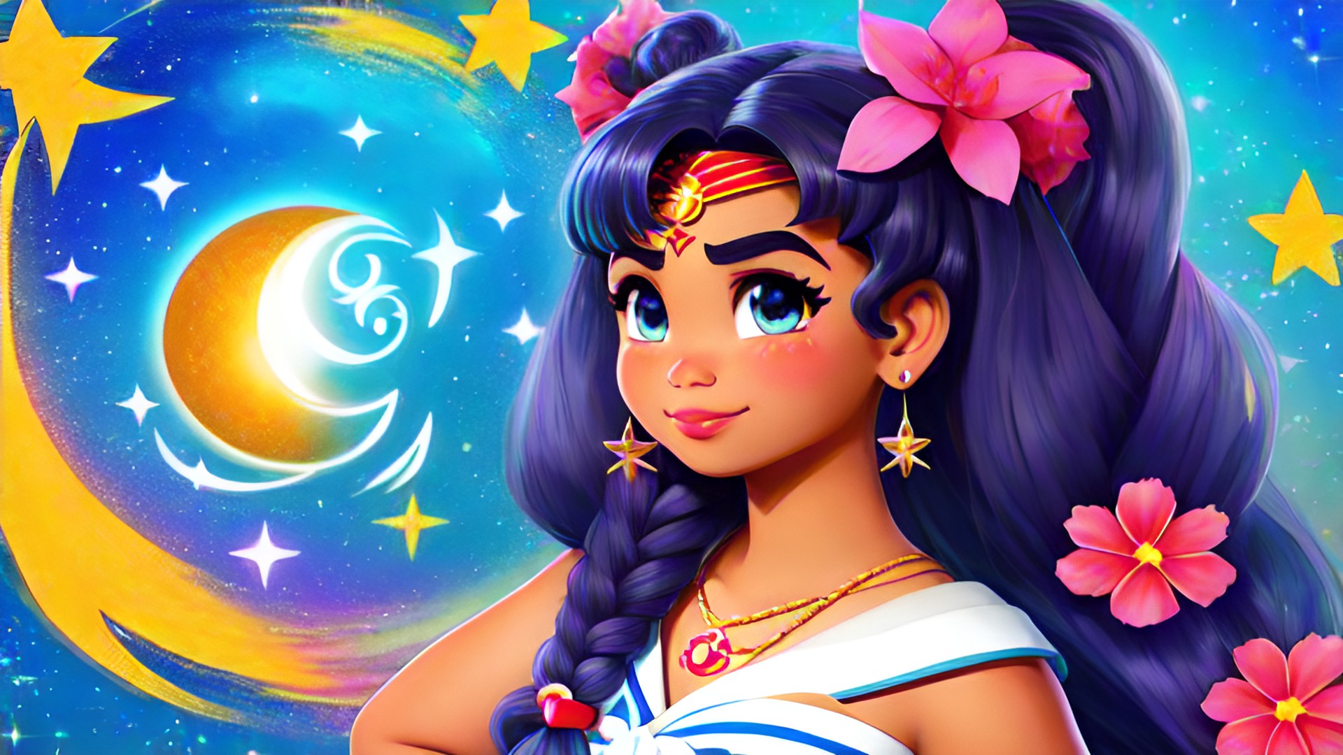 moana as a sailor moon preview