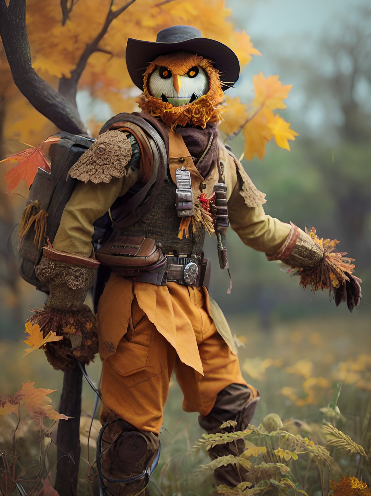 Scary scarecrow - autumn scarecrow preview