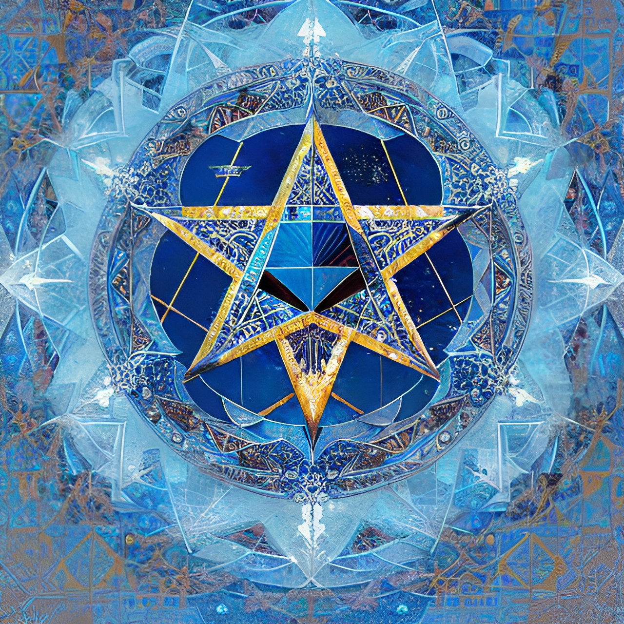 blue finery pentagram preview