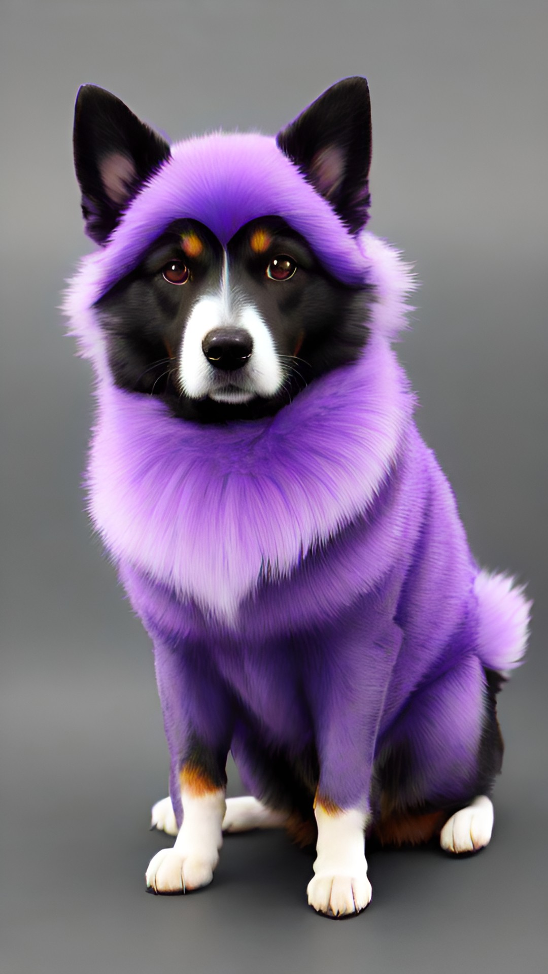 dog with purple fur preview